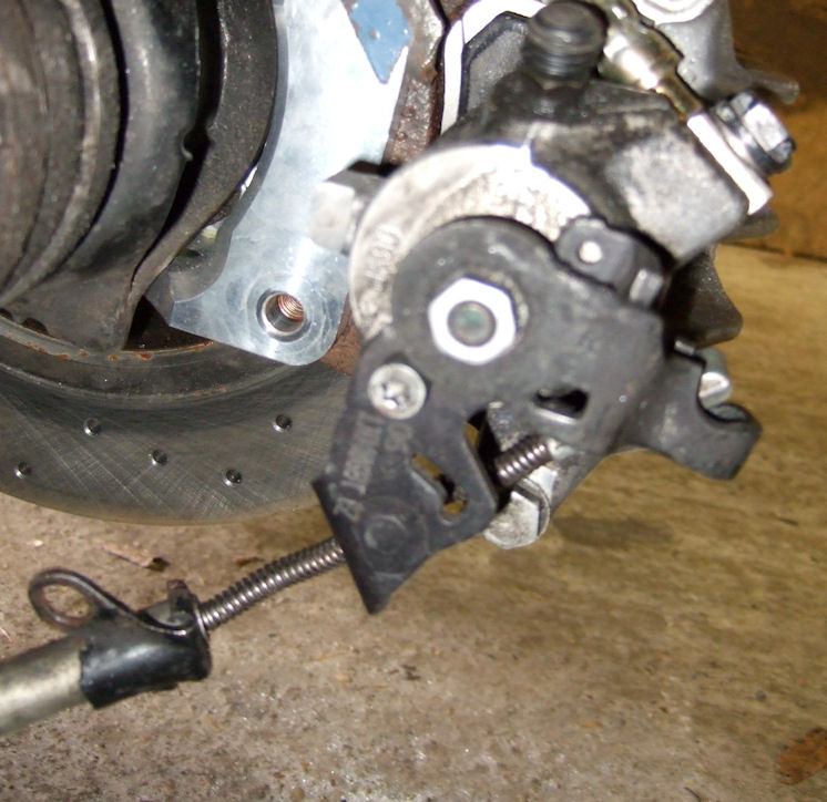 Handbrake testfit Handbrake testfit