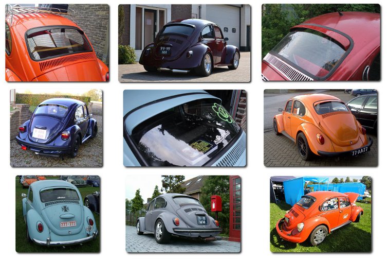 VW beetles with Gerrelt spoiler