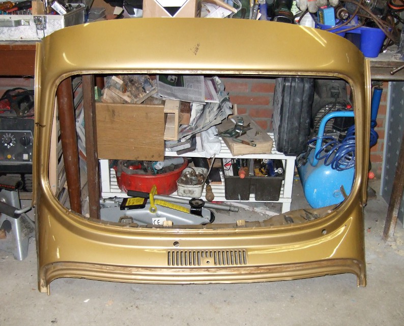 VW super beetle front window frame